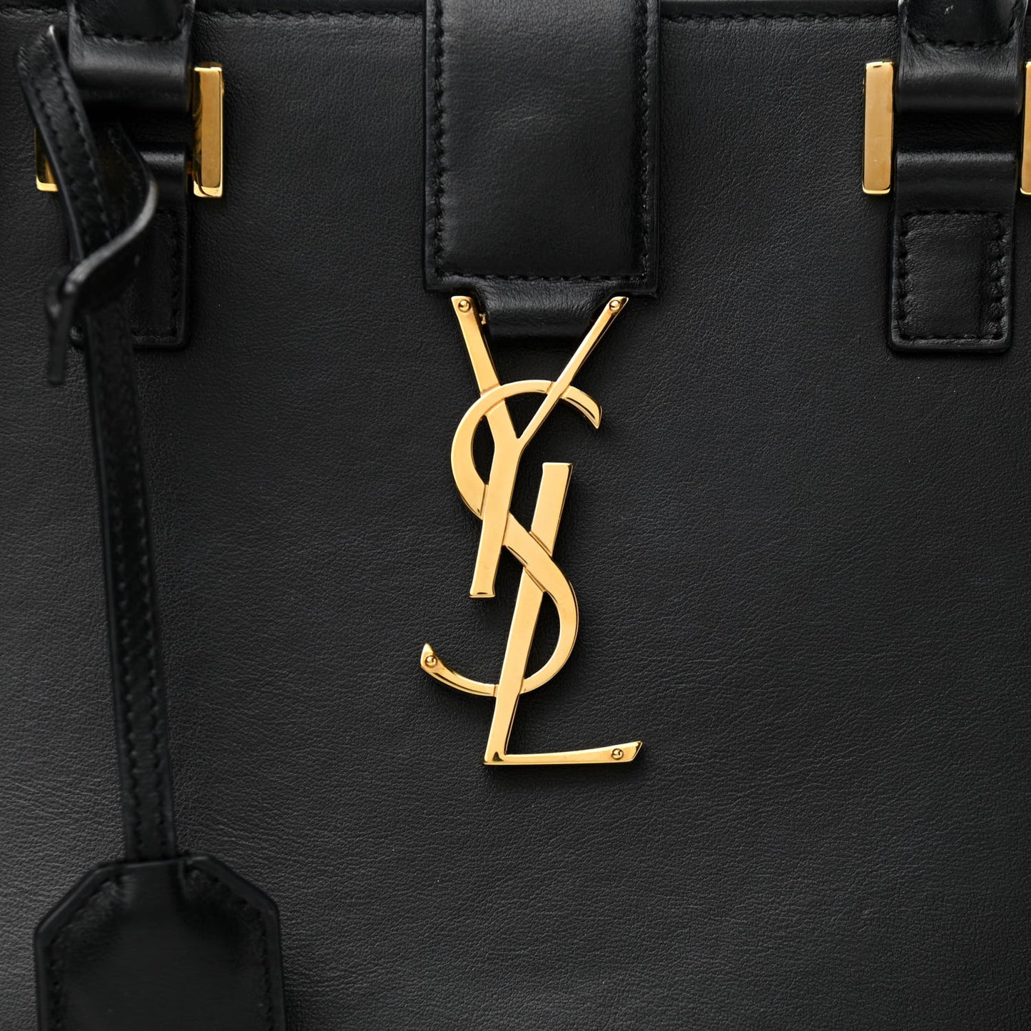 Smooth Calfskin Small Monogram Cabas Black