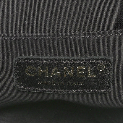 Chanel Lambskin Quilted Studded Quilted Vanity Case With Chain Black 6 of 10