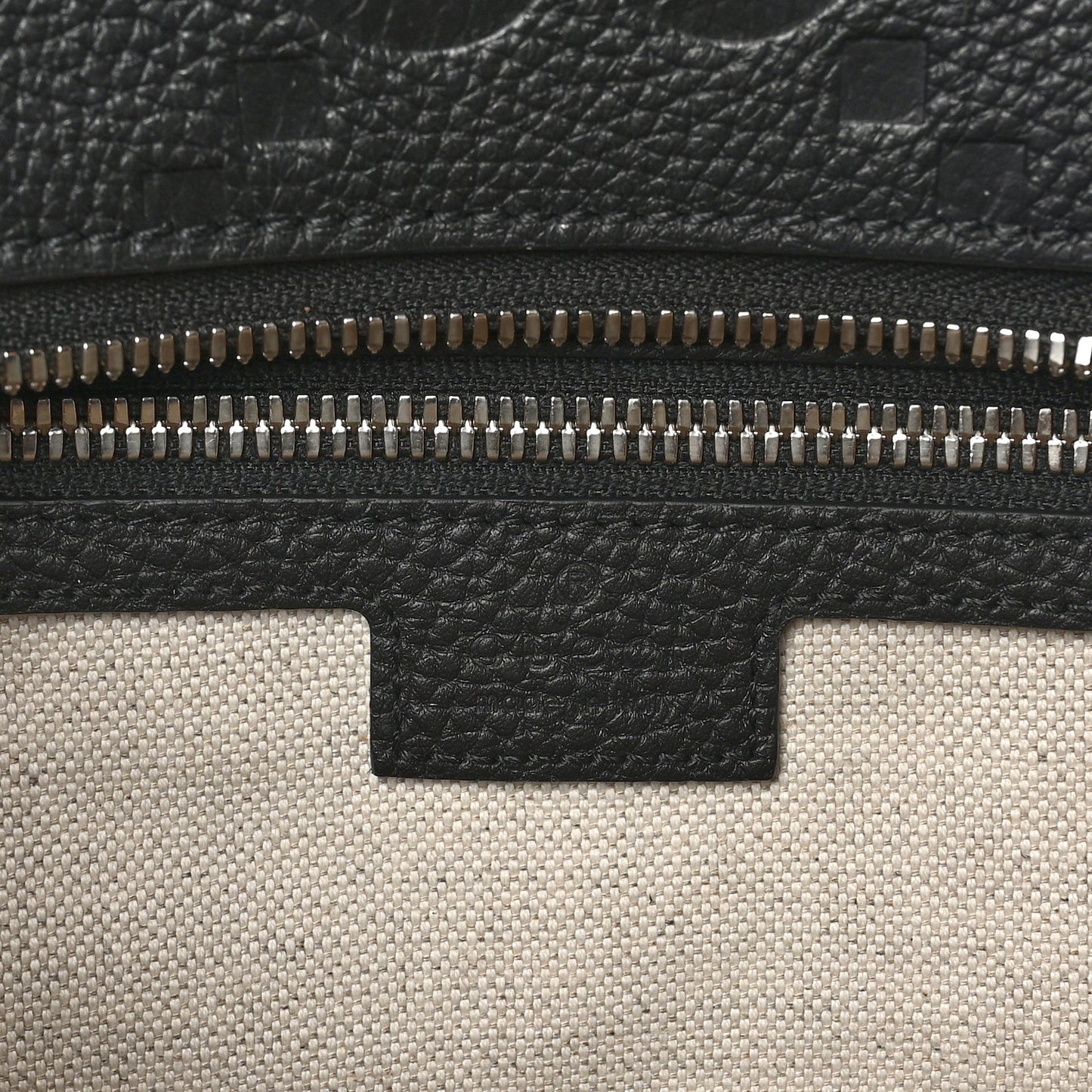 Calfskin Jumbo GG Embossed Large Backpack Black