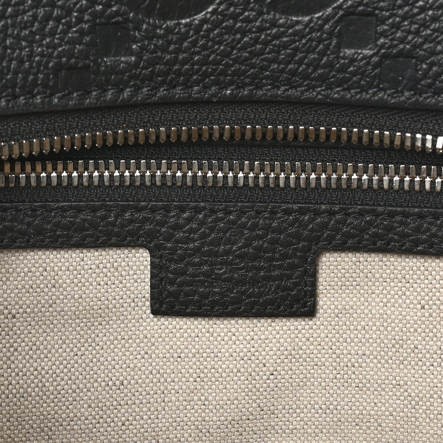 Gucci Calfskin Jumbo GG Embossed Large Backpack Black 7 of 11