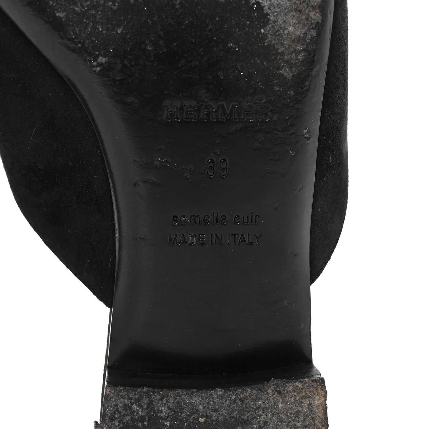 Velvet Goatskin Crystal Beauty Mules 39 Black