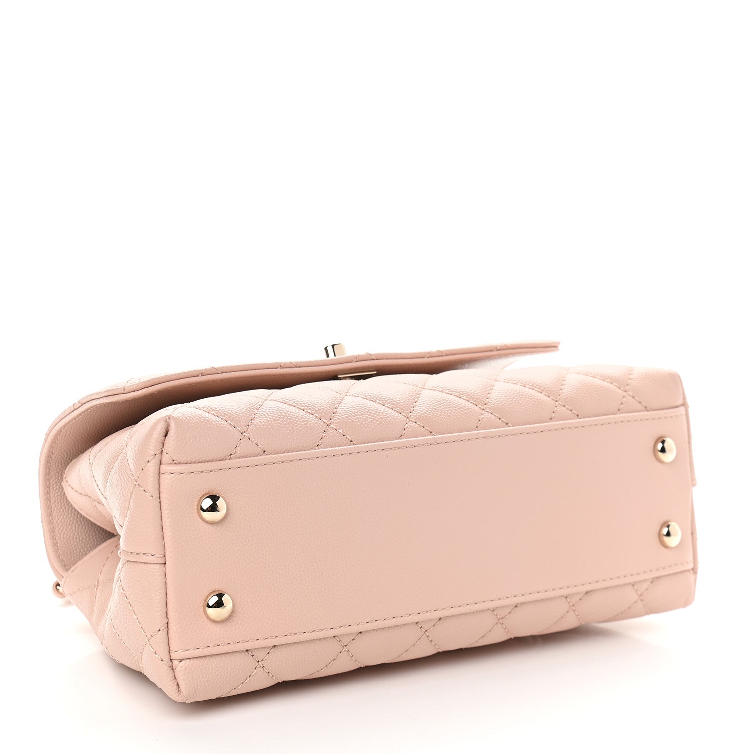 Chanel Caviar Quilted Mini Coco Handle Flap Pink 4 of 11