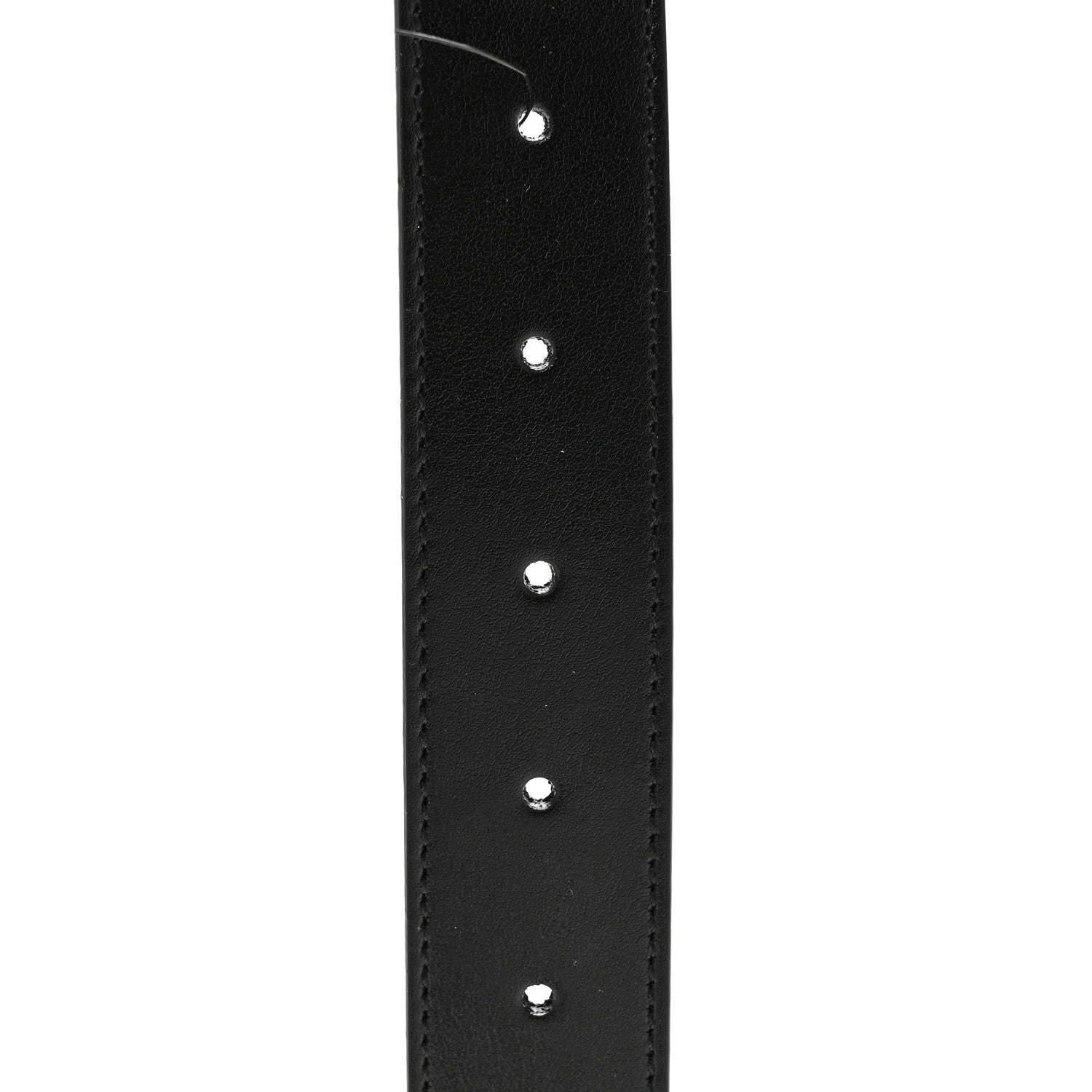 Gucci Plutone Calfskin Plaque GG 30mm Belt 80 32 Black 3 of 5