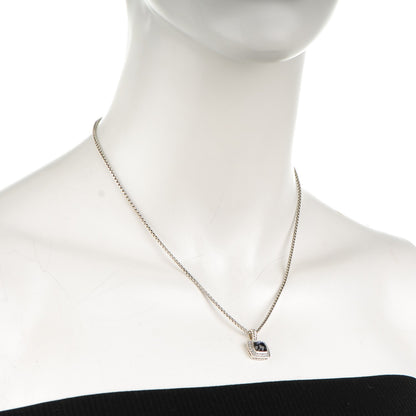 David Yurman Sterling Silver Black Orchid Diamond 7mm Petite Albion Necklace 2 of 6
