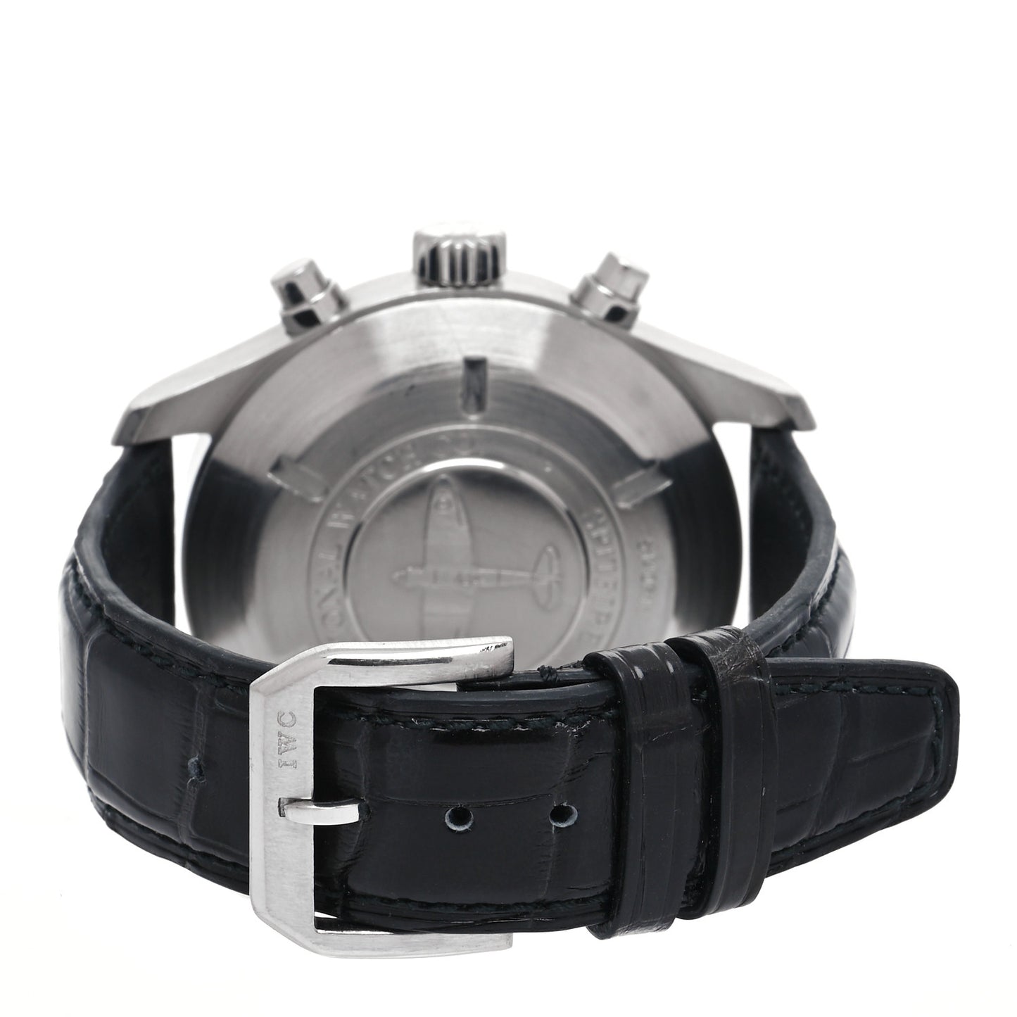 Stainless Steel Alligator 43mm Spitfire Chronograph Automatic Watch Slate IW387802