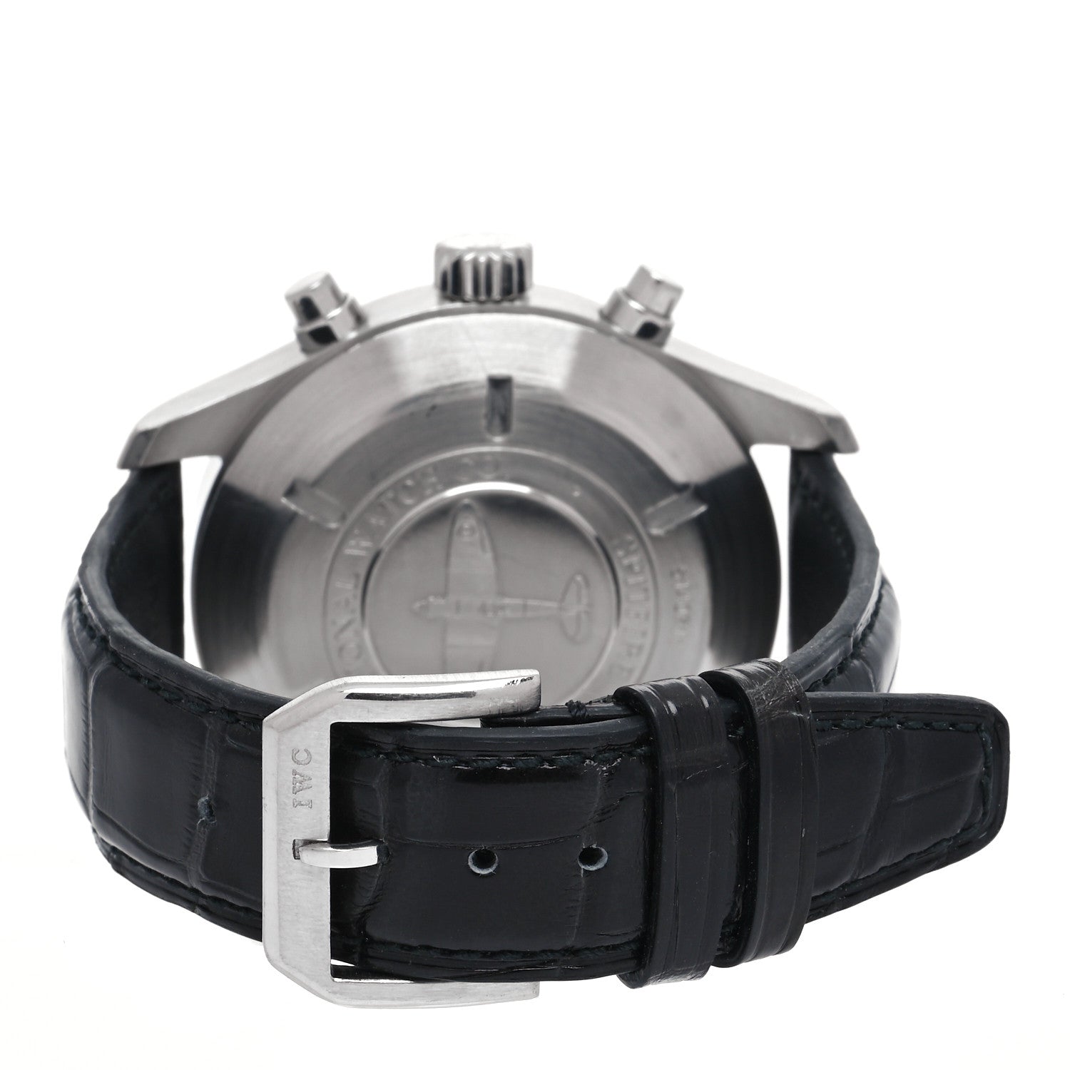IWC Stainless Steel Alligator 43mm Spitfire Chronograph Automatic Watch Slate IW387802 3 of 4