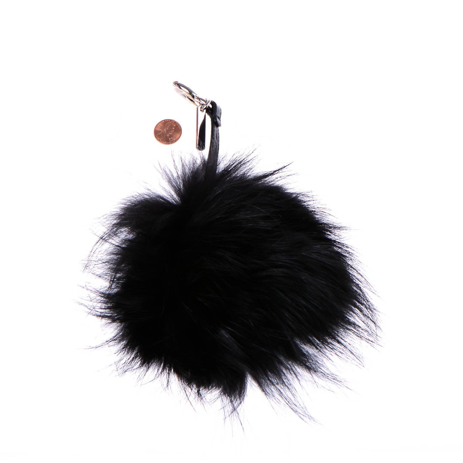 Fendi Mixed Fur Monster Bag Bug Charm Black 2 of 5