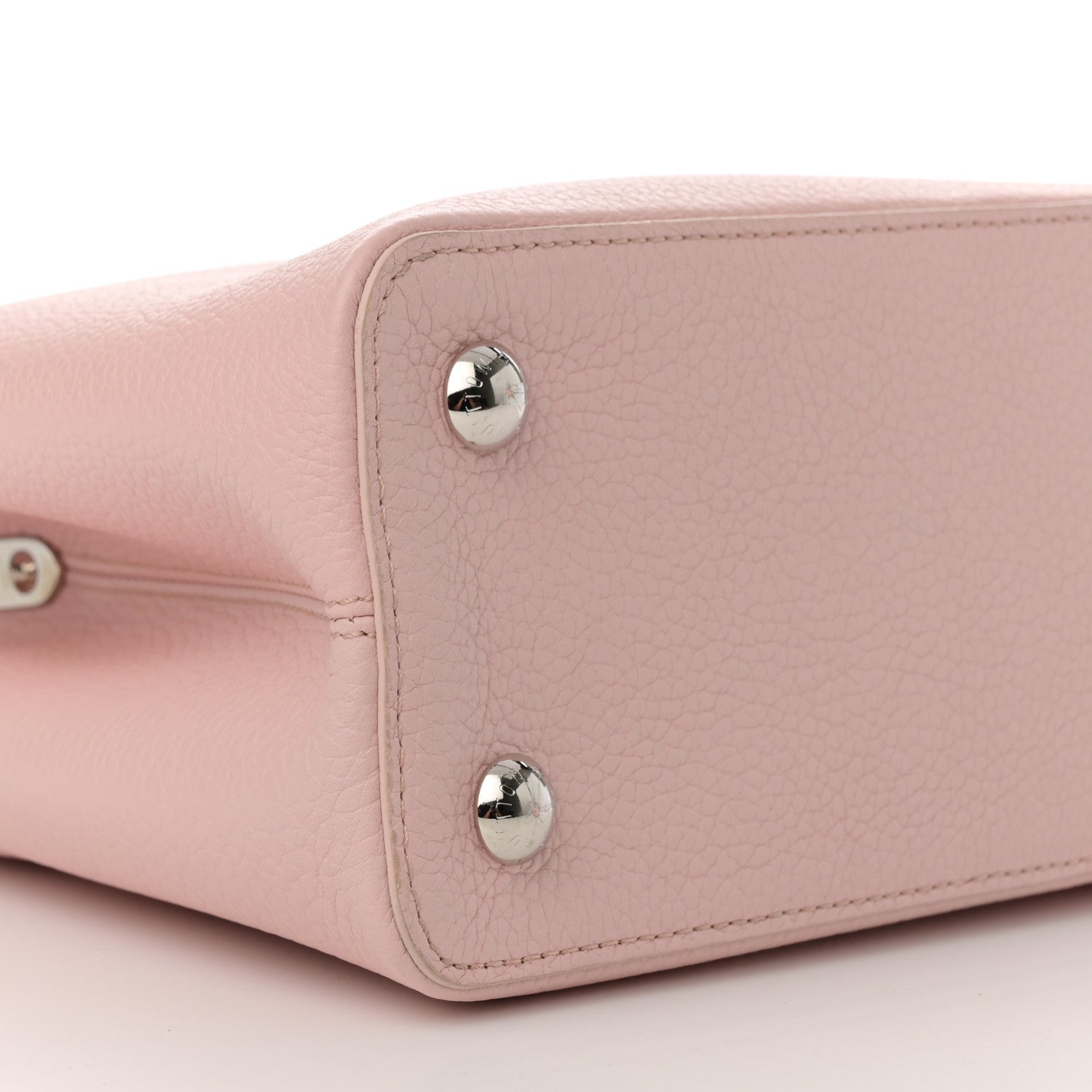 Louis Vuitton Taurillon Braided Capucines MM  Light Pink 8 of 9