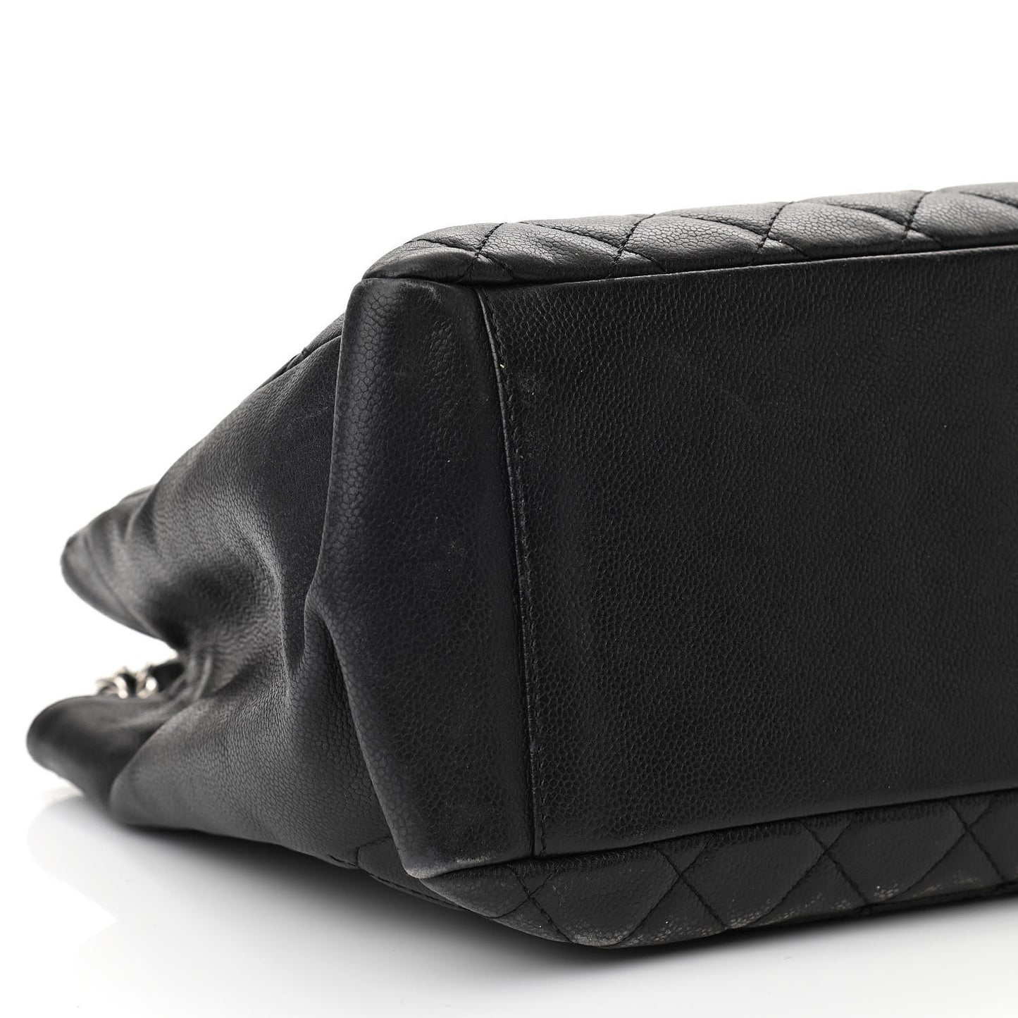 Caviar Quilted Grand Shopping Tote GST Black