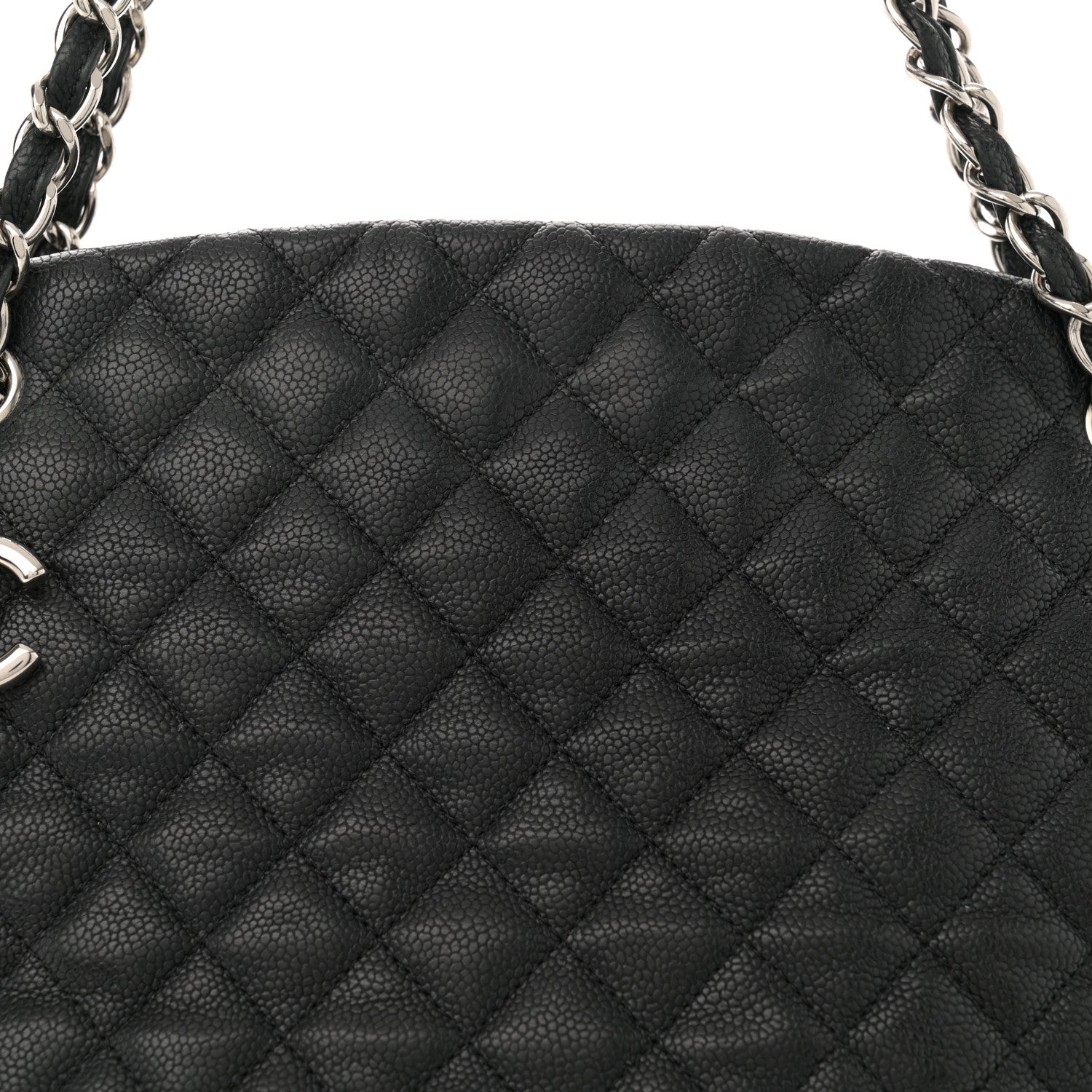 Chanel Caviar Quilted Large Just Mademoiselle Black 9 of 14
