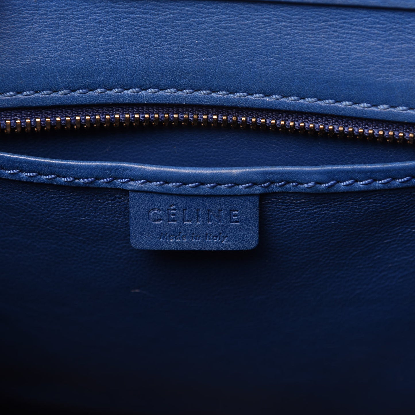 Smooth Calfskin Nano Luggage Royal Blue