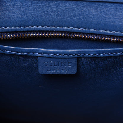 Celine Smooth Calfskin Nano Luggage Royal Blue 8 of 10
