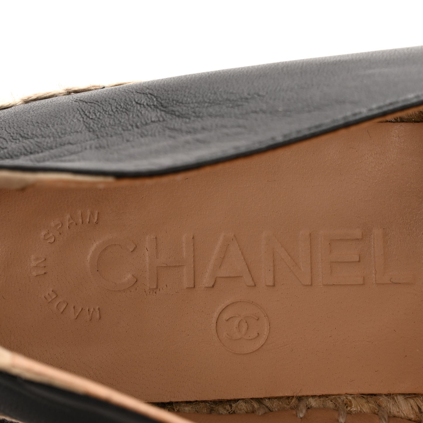 Lambskin CC Espadrilles 37 Black