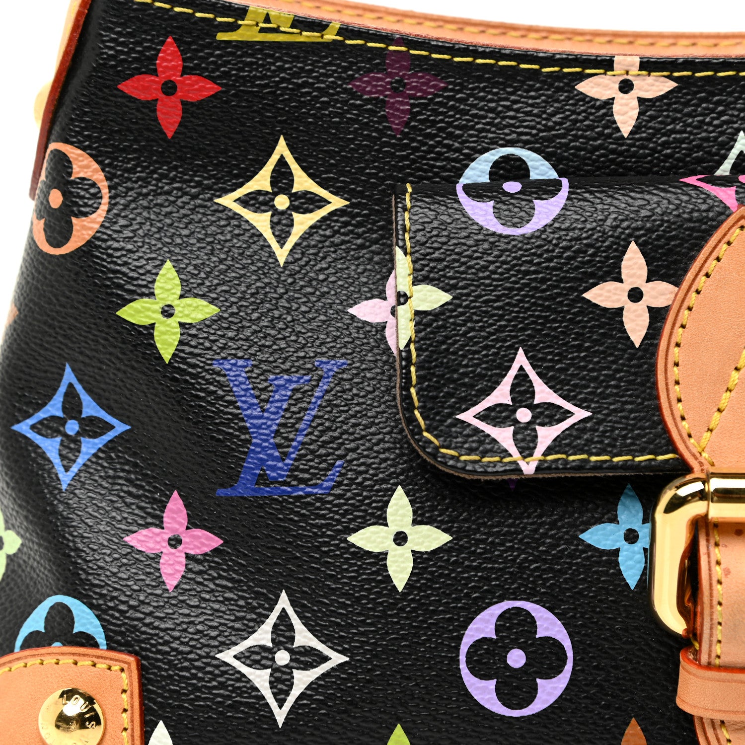 Louis Vuitton Monogram Multicolor Eliza Black 7 of 16