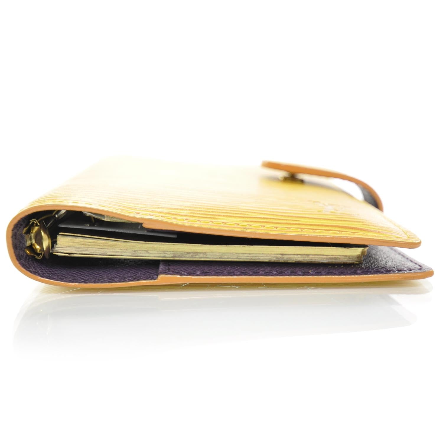 Louis Vuitton Epi Small Ring Agenda w Notepad Yellow 5 of 8