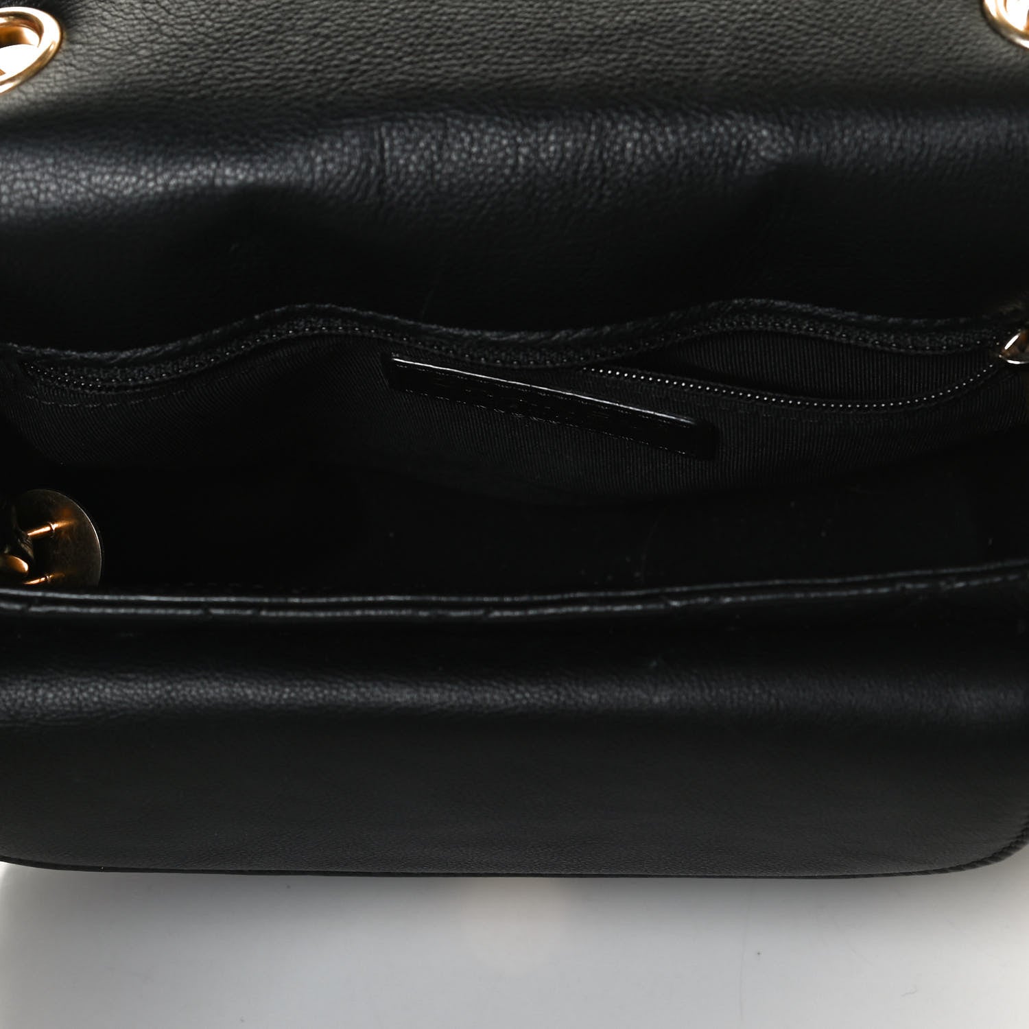 Chanel Grained Calfskin Quilted Messenger Flap Black 5 of 10