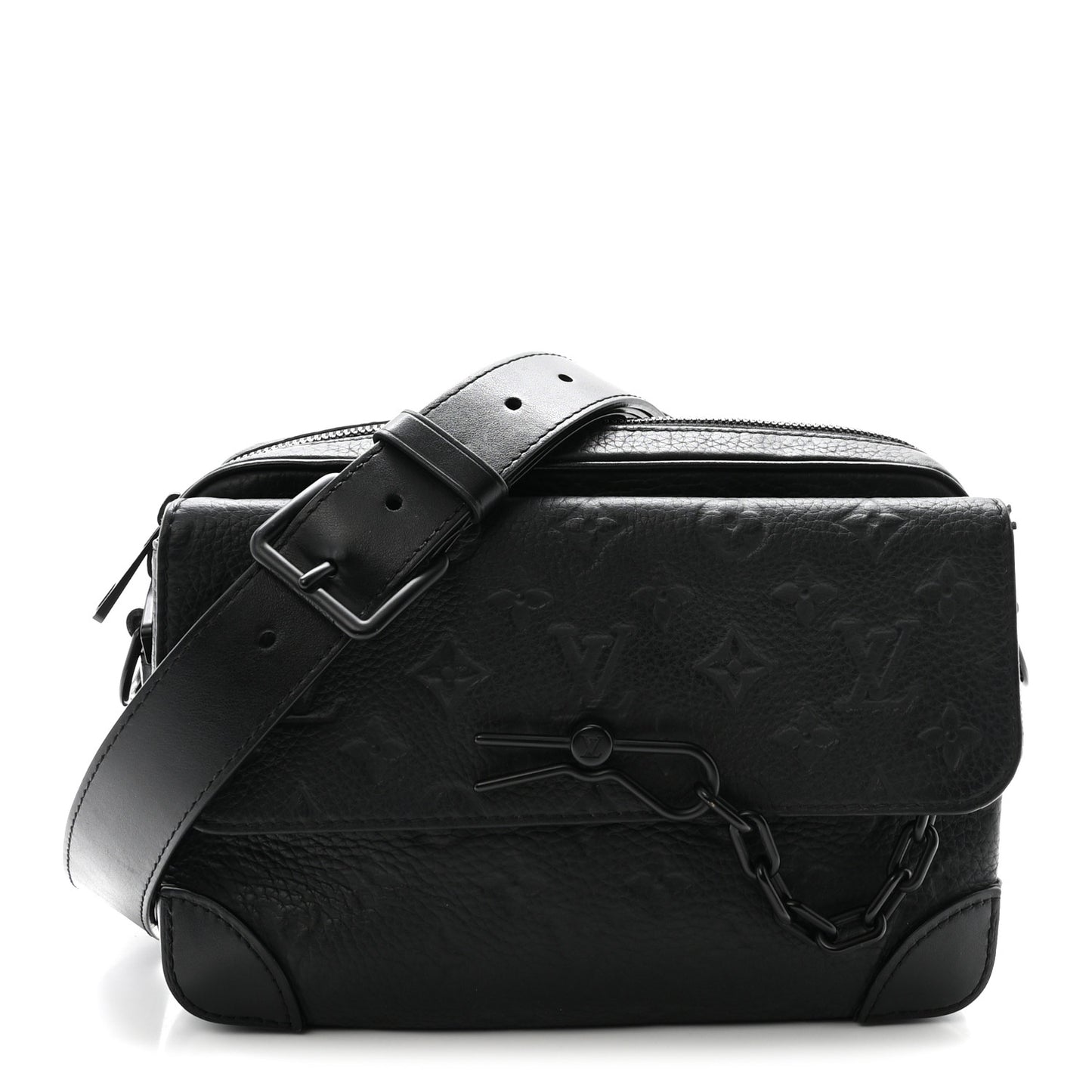 Taurillon Monogram Steamer Messenger Black