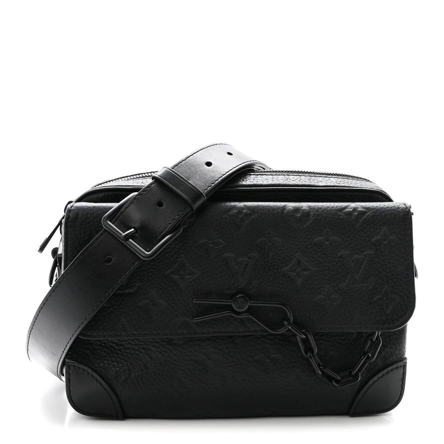 Louis Vuitton Taurillon Monogram Steamer Messenger Black 1 of 9