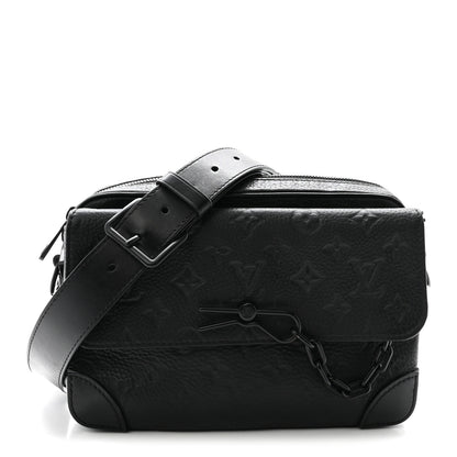 Louis Vuitton Taurillon Monogram Steamer Messenger Black 1 of 9