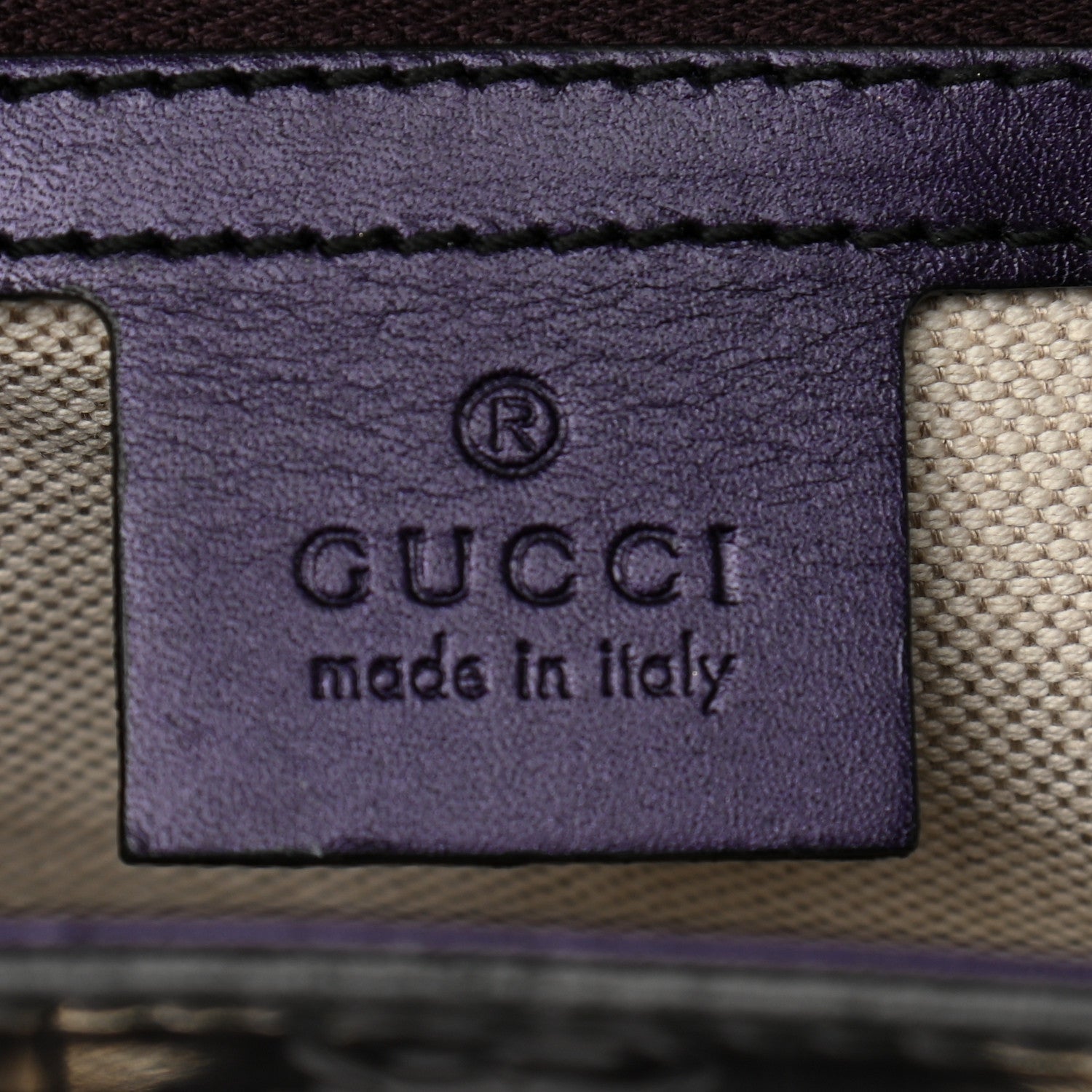 Gucci Shine Guccissima Large Emily Chain Shoulder Bag Melanzana 6 of 13