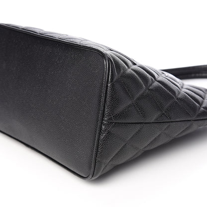 Chanel Caviar Quilted Medallion Tote Black 9 of 10