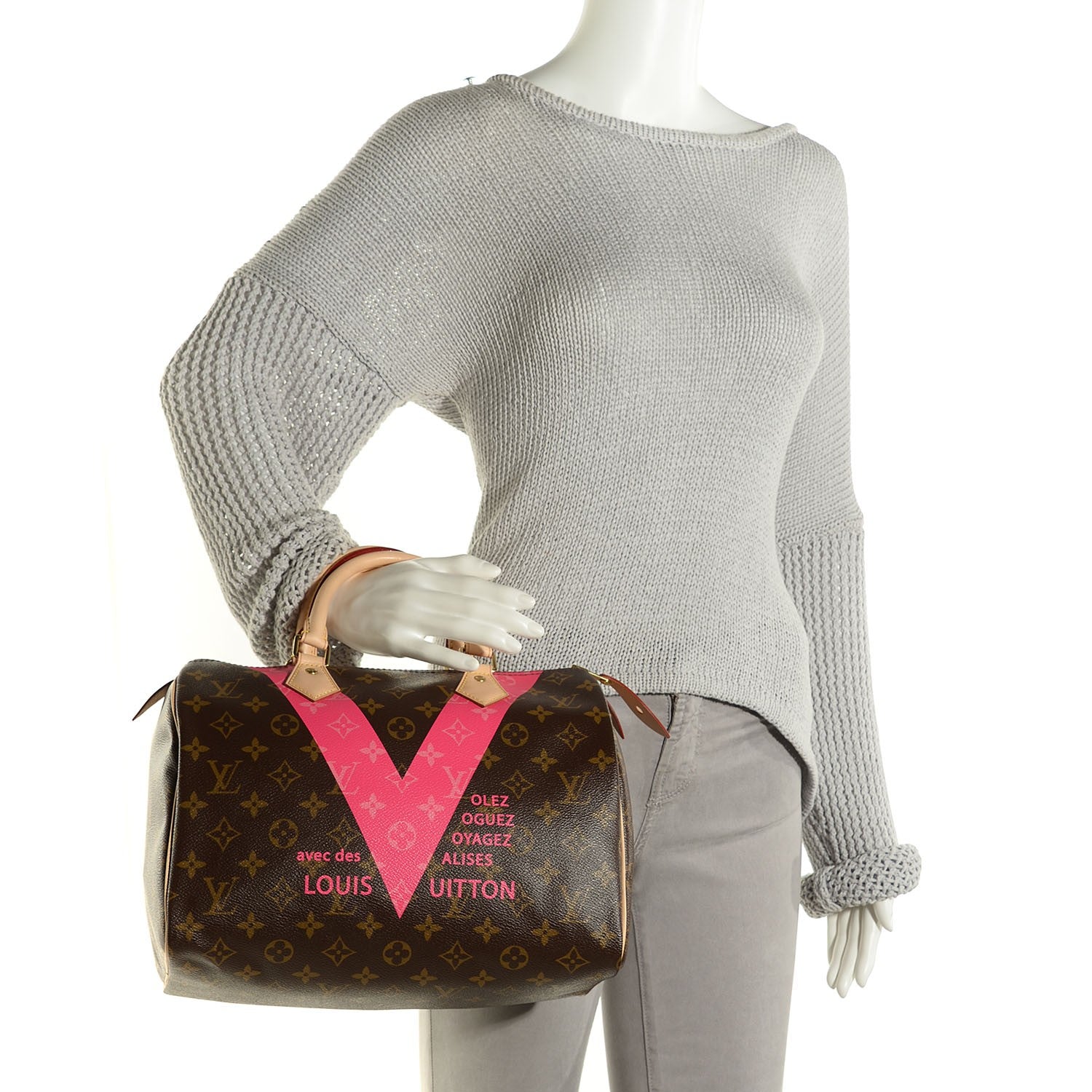 Louis Vuitton Monogram Speedy 30 V Grenade 2 of 8