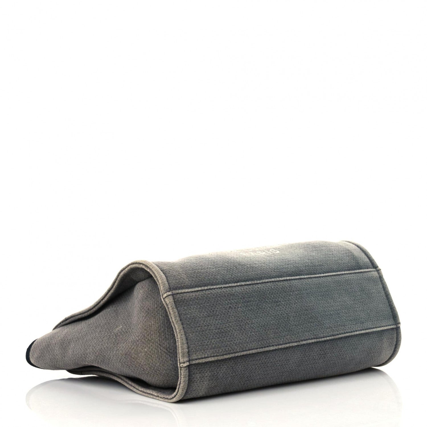 Chanel Canvas Small Deauville Tote Grey 4 of 17
