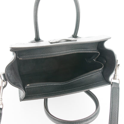 Celine Drummed Calfskin Nano Luggage Black 5 of 6