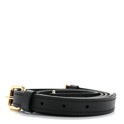 Louis Vuitton Calfskin Pochette Metis Shoulder Strap Black 2 of 3