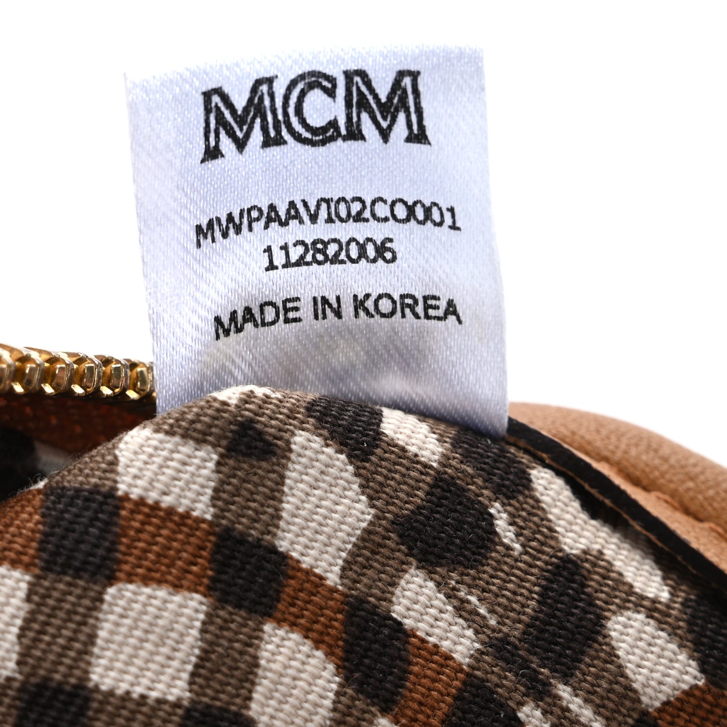 Visetos Medium Stark Wristlet Pouch Cognac