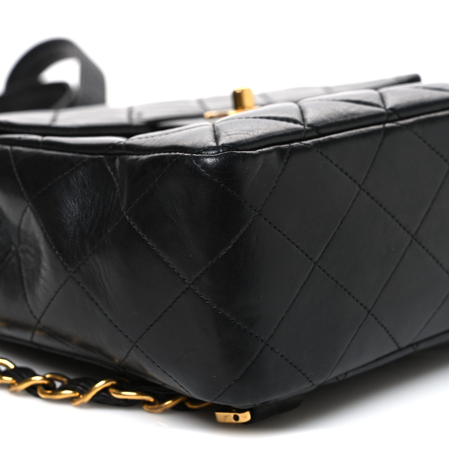 Chanel Lambskin Quilted Backpack Black 9 of 10