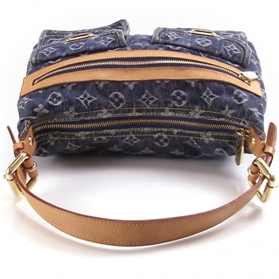 Louis Vuitton Monogram Denim Baggy PM Blue 5 of 10