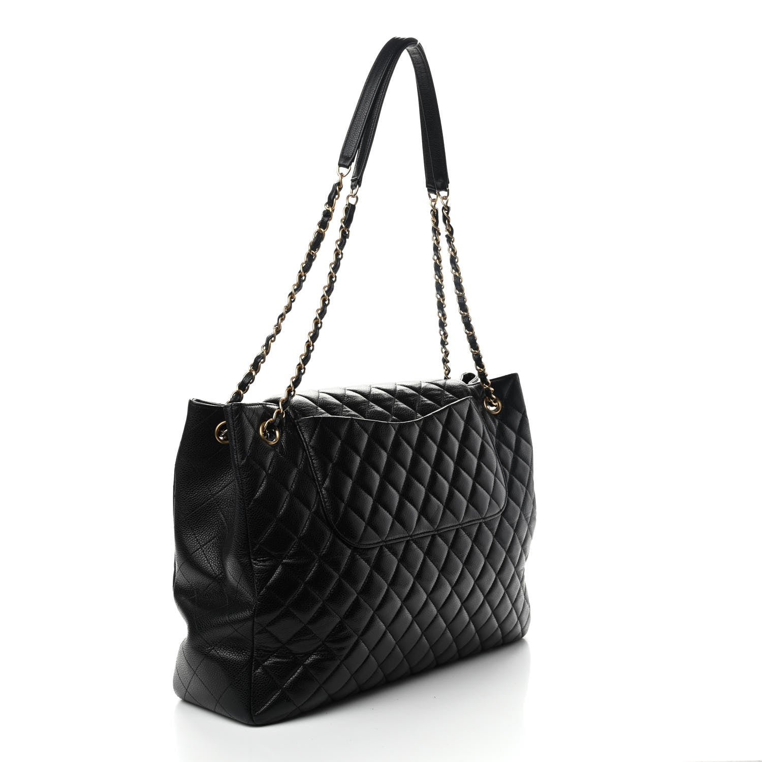 Chanel Caviar Quilted Flap Tote Black 2 of 8