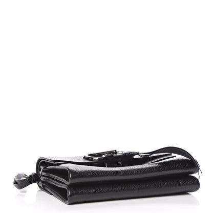 Valentino Garavani Smooth Calfskin Small VRing Crossbody Bag Black 4 of 10