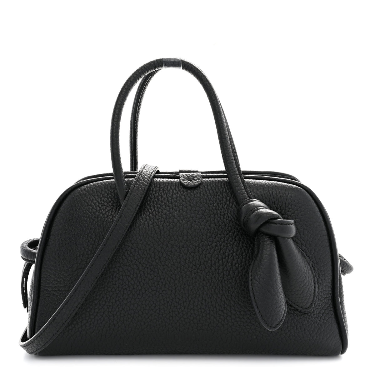 Jacquemus Grained Calfskin Le Petit Turismo Black 1 of 11