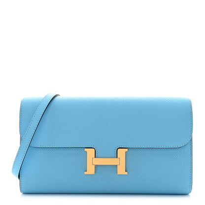 Hermes Epsom Constance Wallet To Go Celeste 1 of 11
