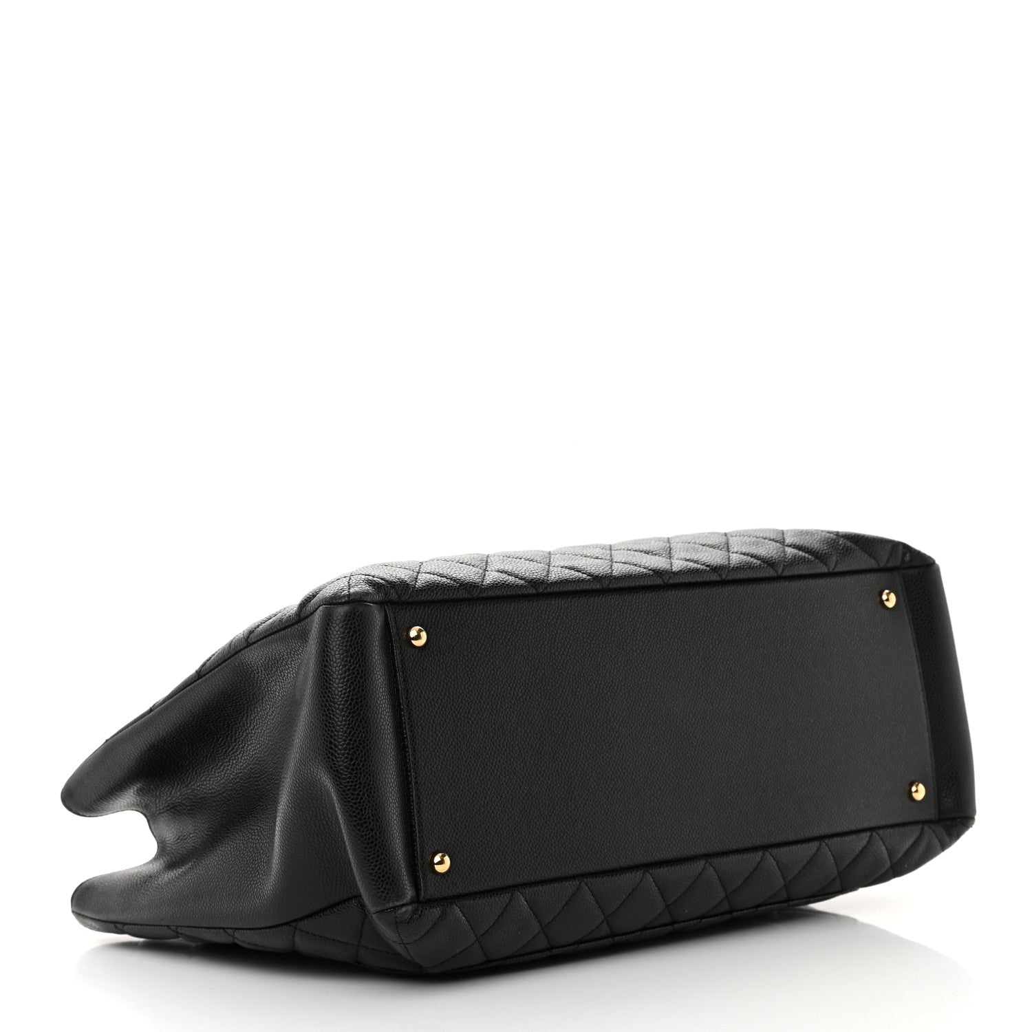 Chanel Caviar Quilted XL Grand Shopping Tote GST Black 4 of 14