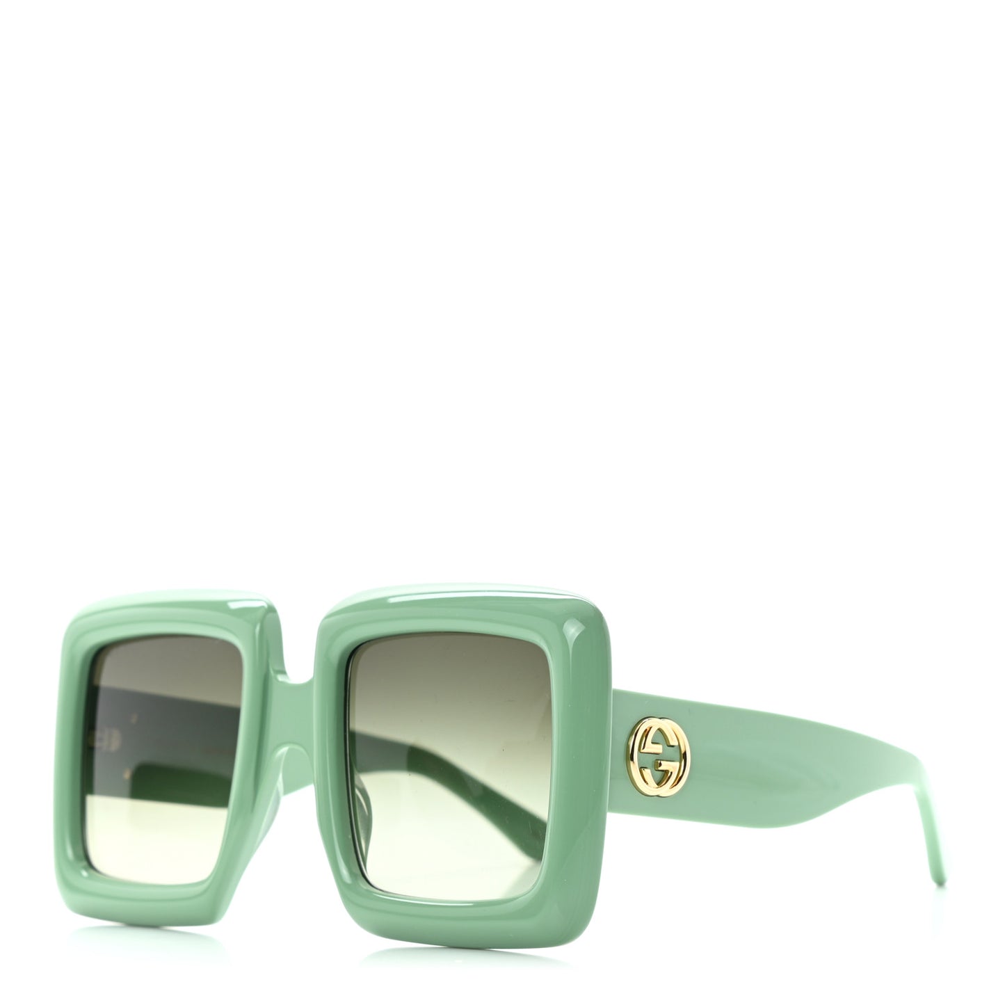 Oversized Square GG0783S Sunglasses Green