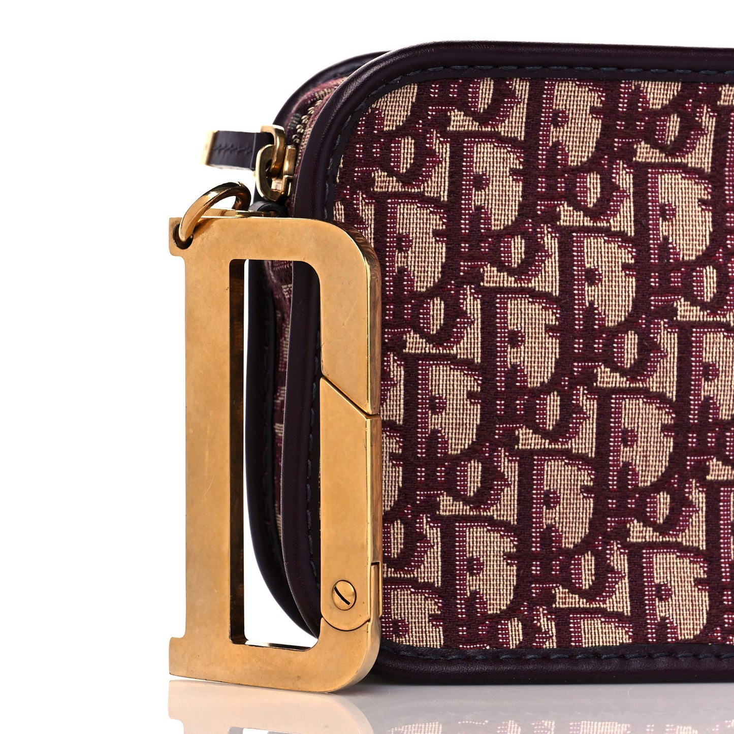 Oblique Diorquake Clutch Burgundy