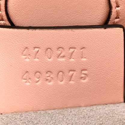 Gucci Nappa Bamboo Web Small Nymphaea Top Handle Bag Perfect Pink Mystic White 9 of 18