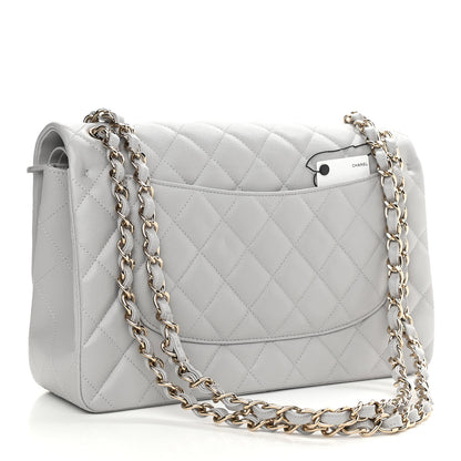Chanel Caviar Quilted Jumbo Double Flap Grey 3 of 11