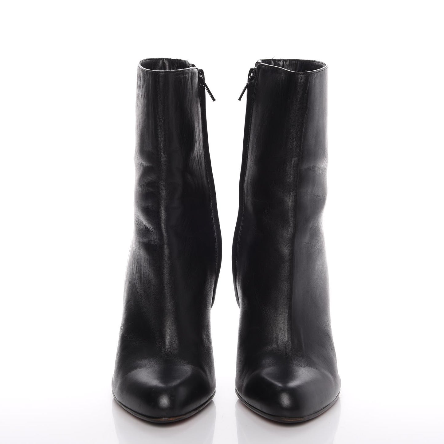 Calfskin Paris 100 Ankle Boots 38.5 Black