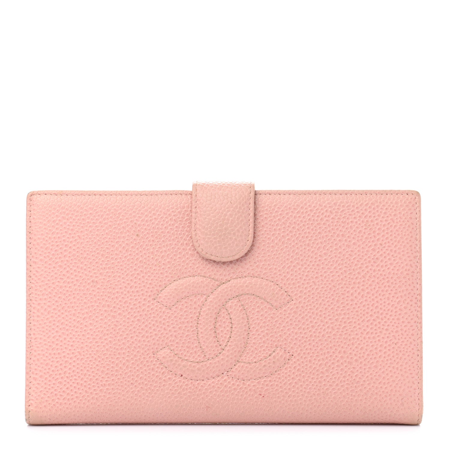 Chanel Caviar Timeless CC French Wallet Pink 1 of 14