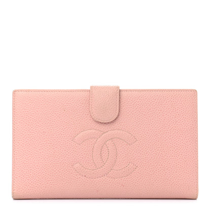 Chanel Caviar Timeless CC French Wallet Pink 1 of 14