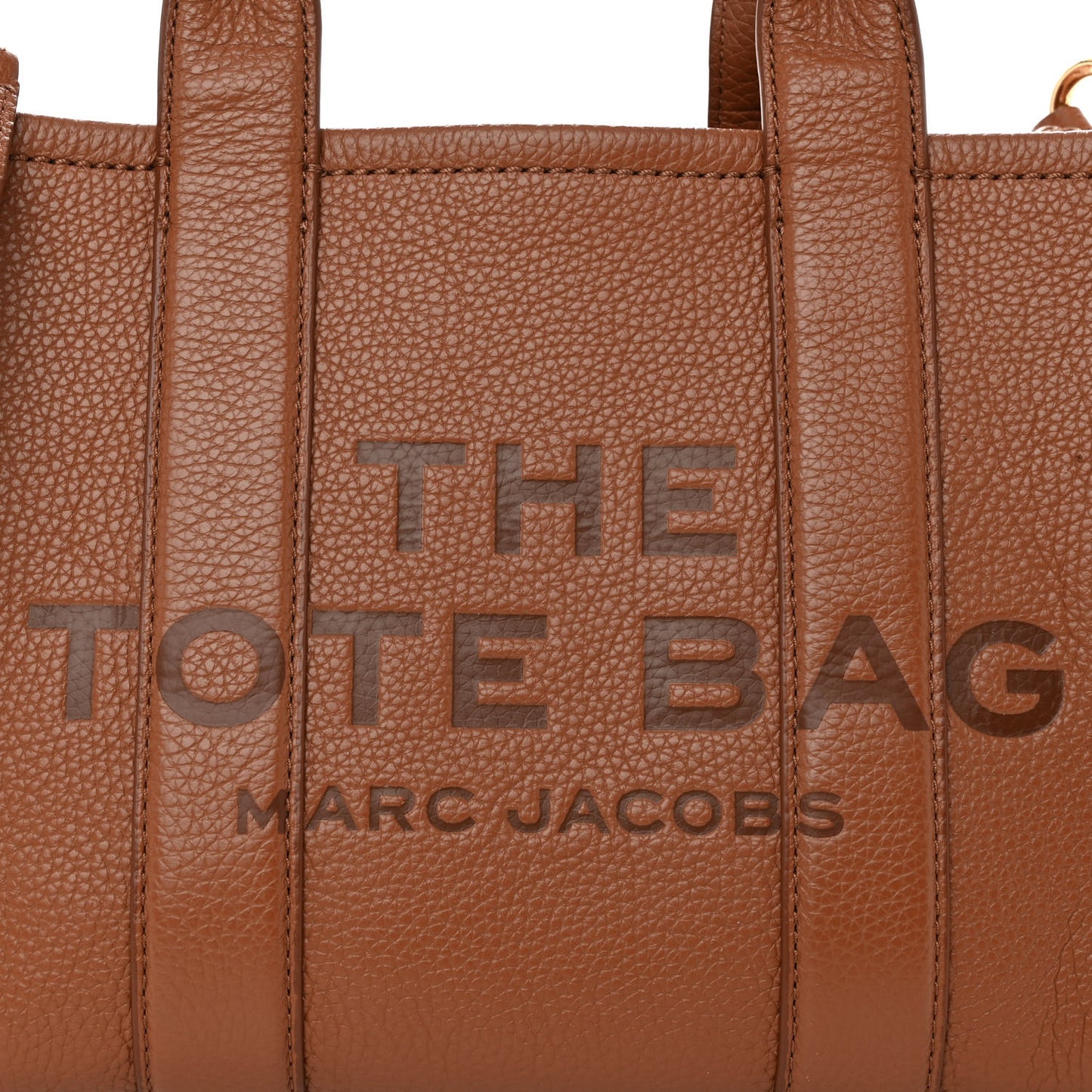 Grained Calfskin Mini The Tote Bag Argan Oil