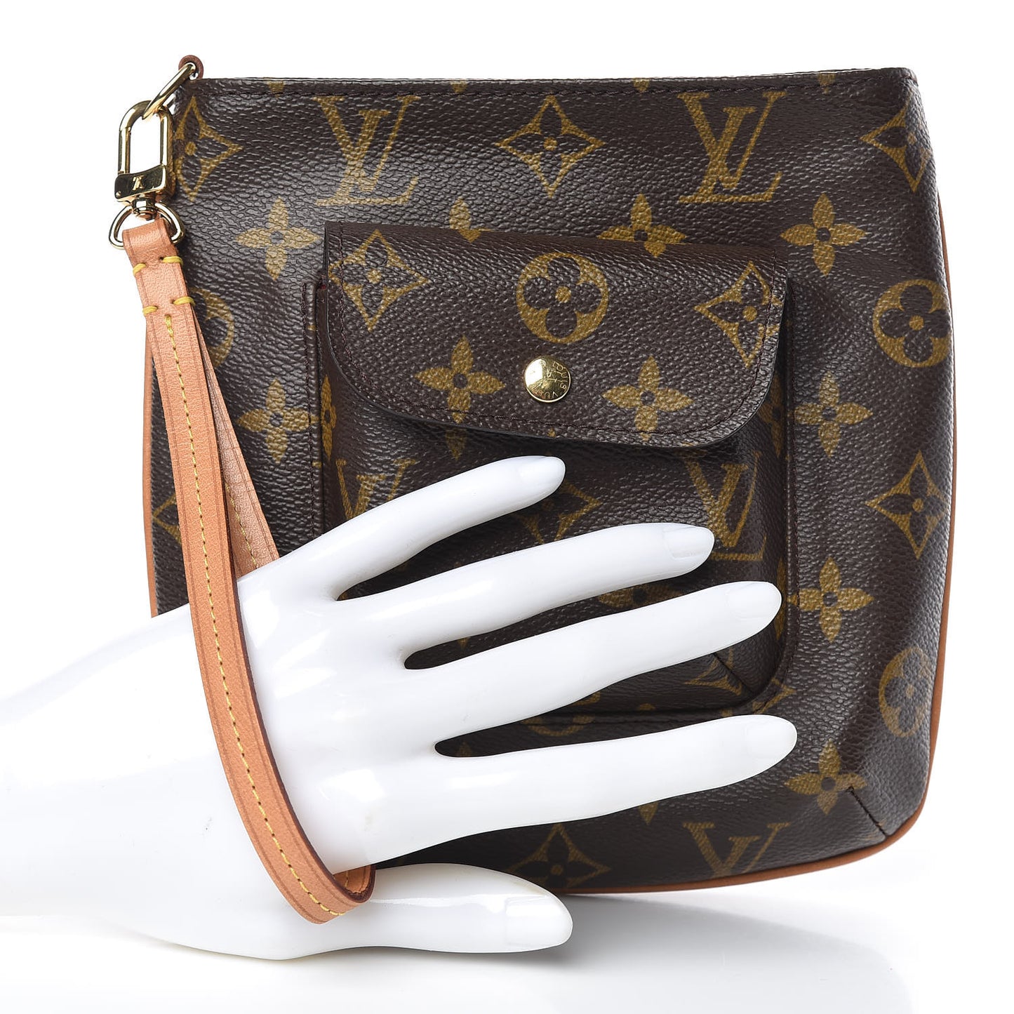 Monogram Partition Wristlet