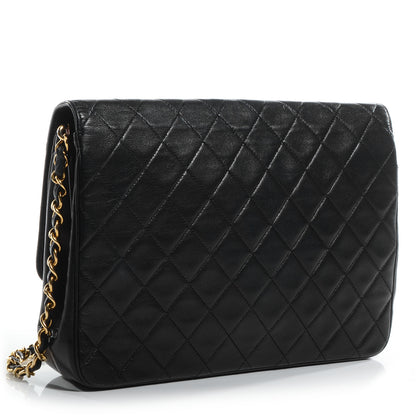 Chanel Lambskin Quilted Medium Single Flap Black 3 of 7