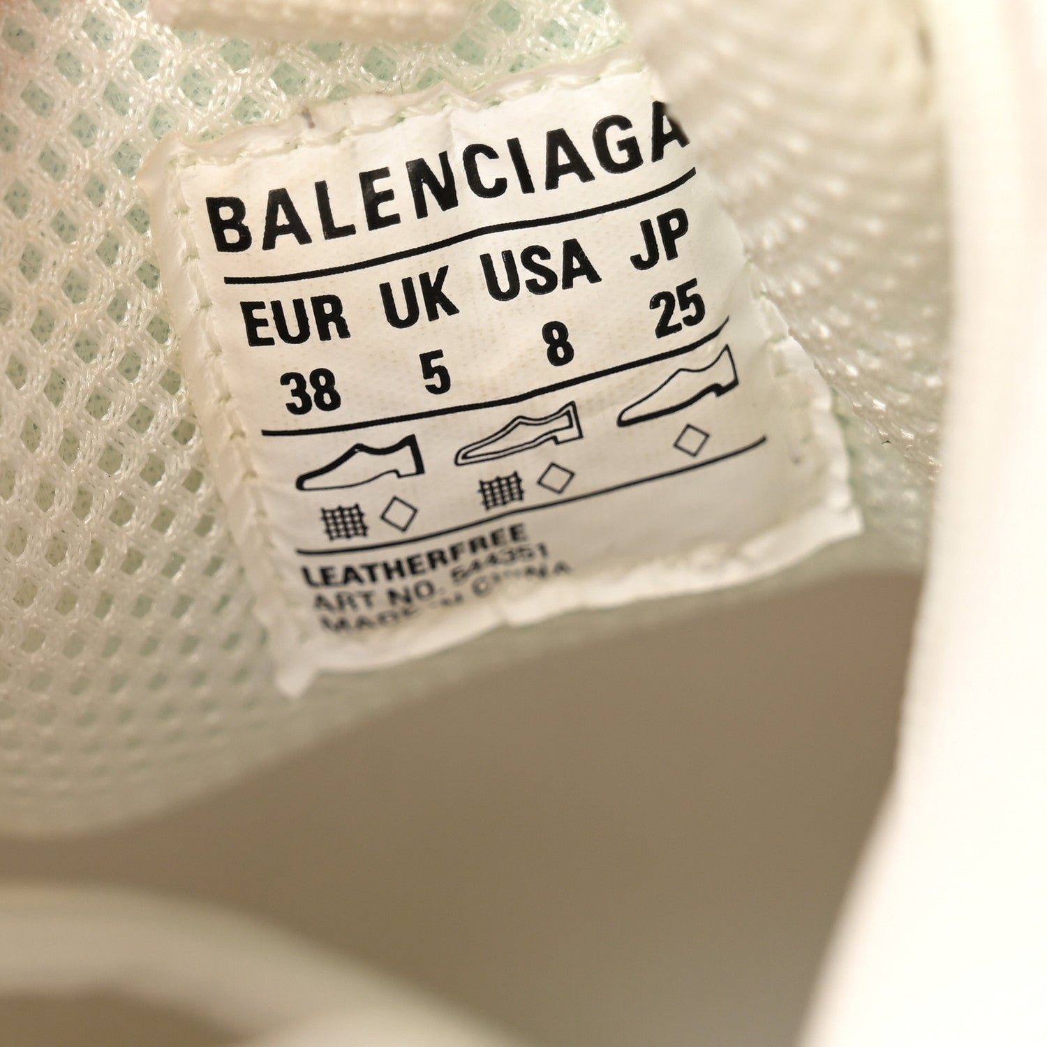 Balenciaga Fabric Mesh Clear Sole Womens Triple S Sneakers 38 Light Blue Grey Lilac White 7 of 10
