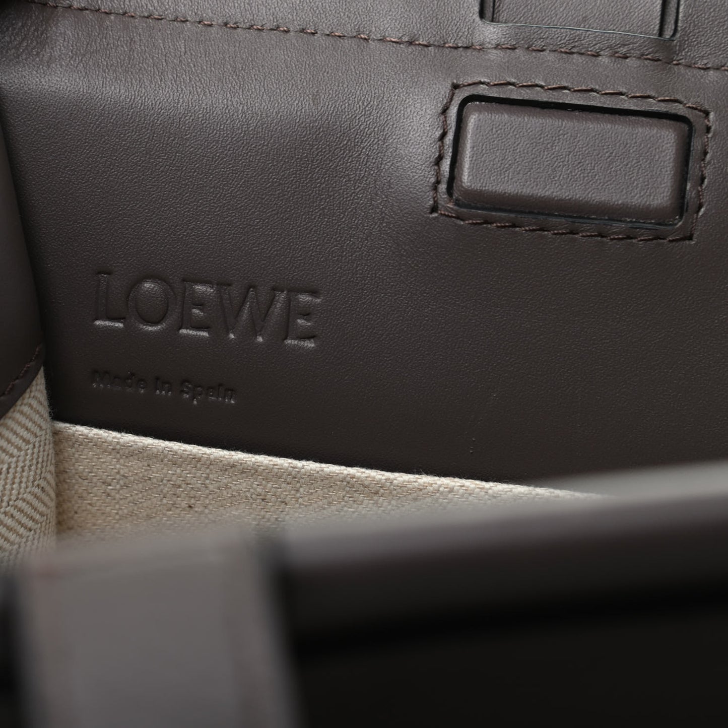 Soft Grained Calfskin Small Cushion Tote Ebony