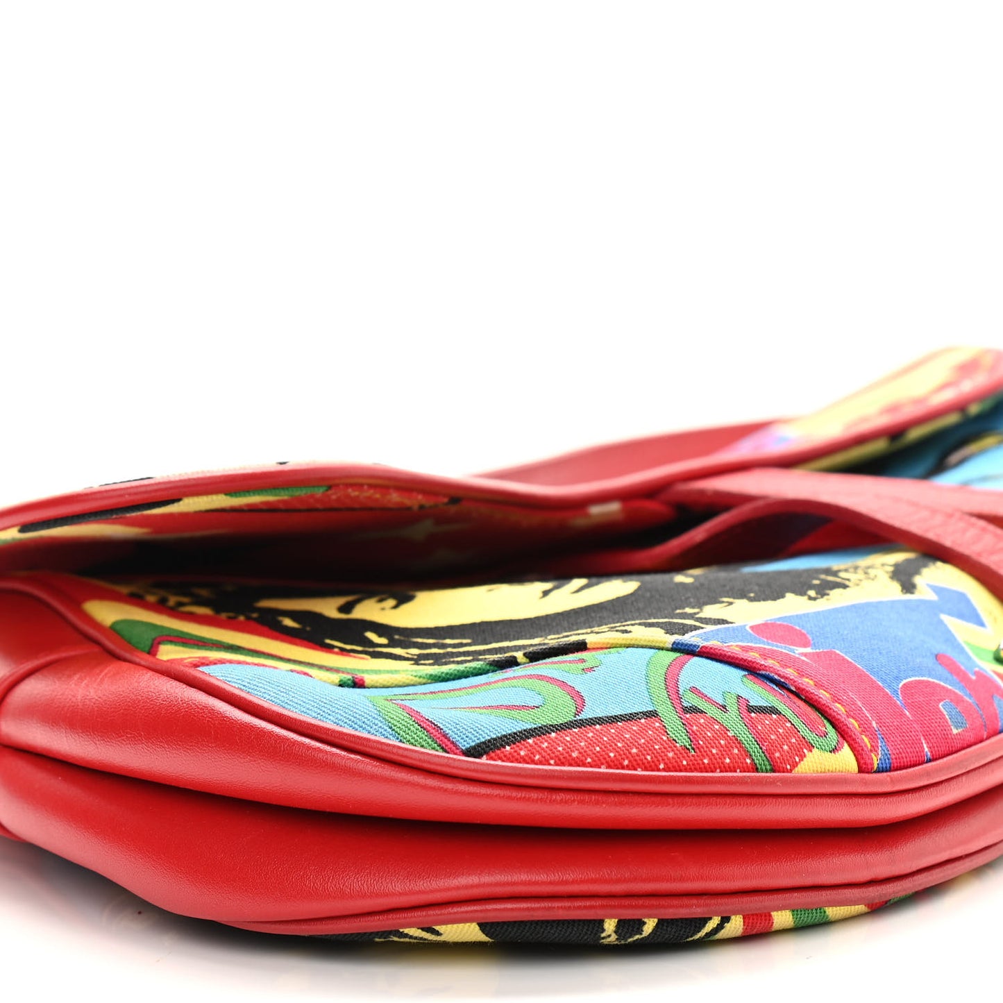 Canvas Bob Marley Saddle Bag Multicolor